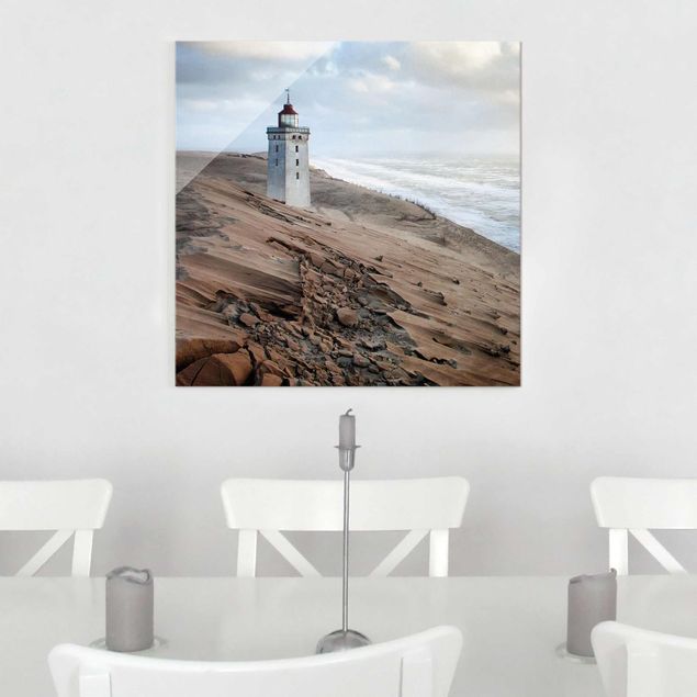 quadro com paisagens Lighthouse In Denmark