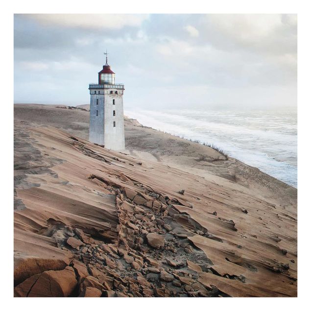 Quadros em vidro praia Lighthouse In Denmark