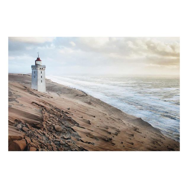 Quadros em vidro praia Lighthouse In Denmark