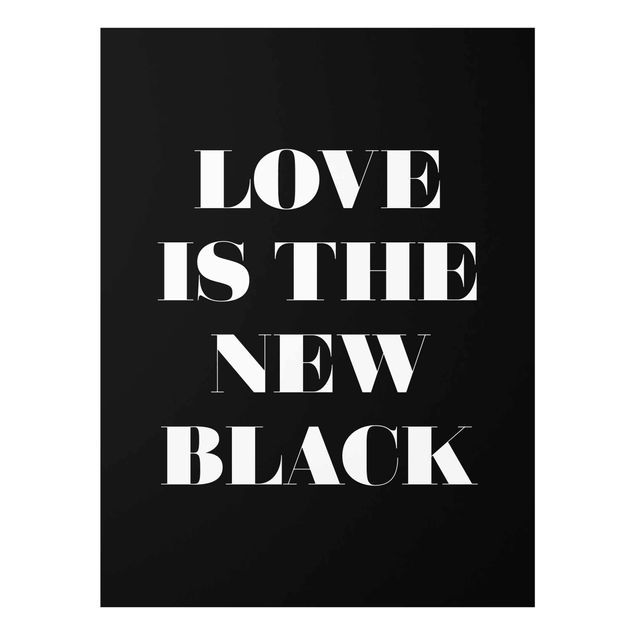 Quadros pretos Love Is The New Black