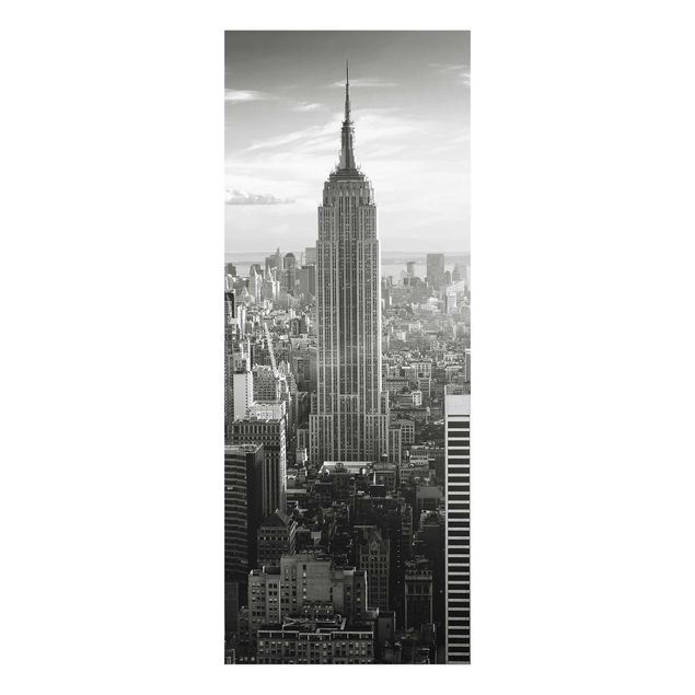 Quadros em vidro cidades e paisagens urbanas Manhattan Skyline