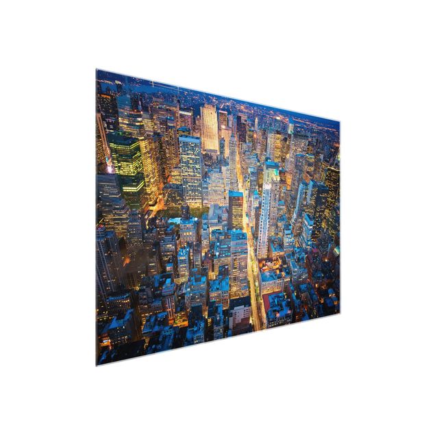 Quadros em vidro cidades e paisagens urbanas Midtown Manhattan