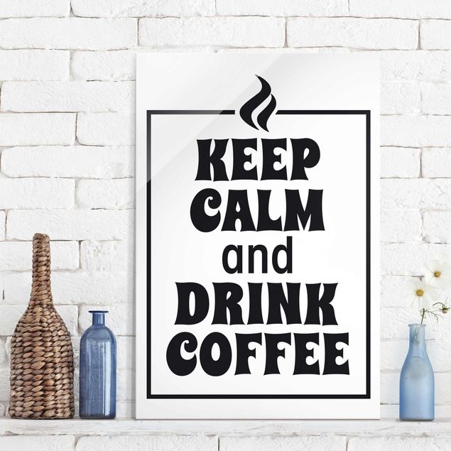 decoraçao para parede de cozinha Keep Calm And Drink Coffee