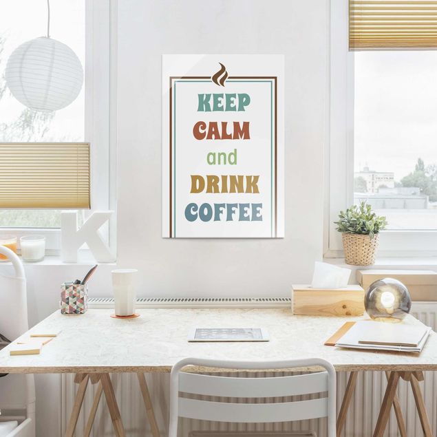 quadro com frases inspiradoras No.RS184 Drink Coffee
