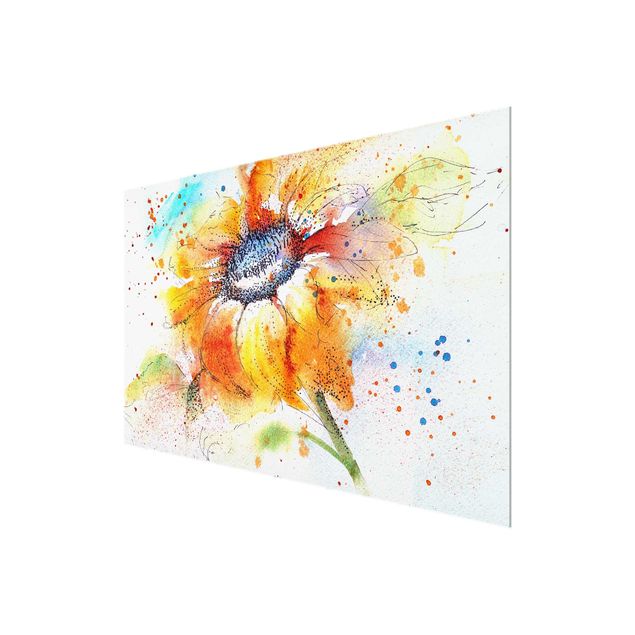decoração quadros Painted Sunflower