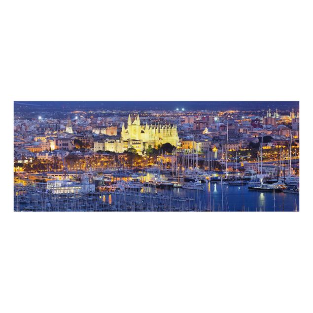 Quadros de Rainer Mirau Palma De Mallorca City Skyline And Harbor