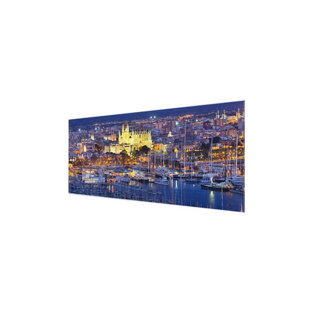 quadros para parede Palma De Mallorca City Skyline And Harbor