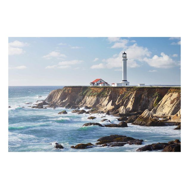 Quadros em vidro praia Point Arena Lighthouse California