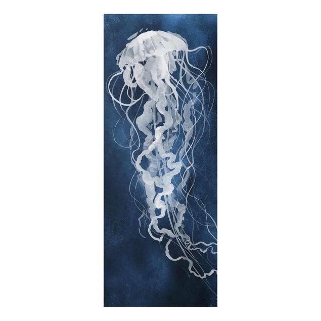 quadro em tons de azul Jellyfish Dance I