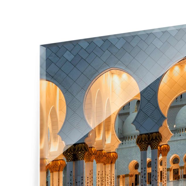 quadro de vidro Reflections In The Mosque