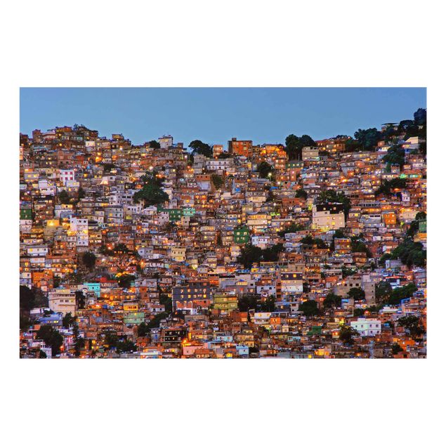 Quadros modernos Rio De Janeiro Favela Sunset