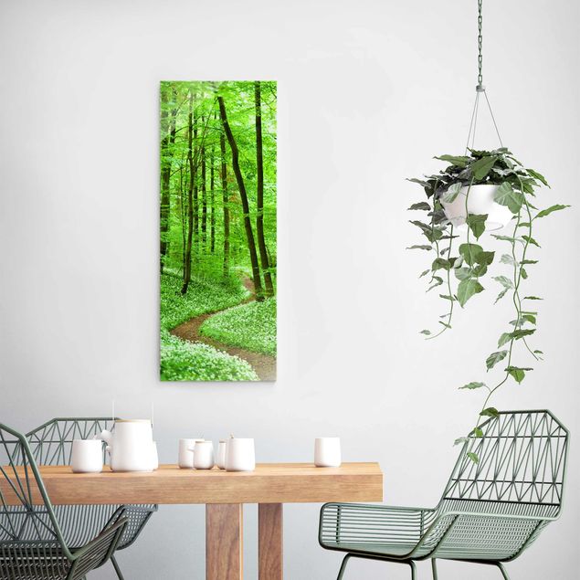 quadros de paisagens Romantic Forest Track