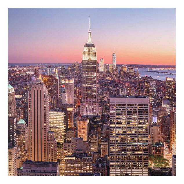 quadro com paisagens Sunset Manhattan New York City