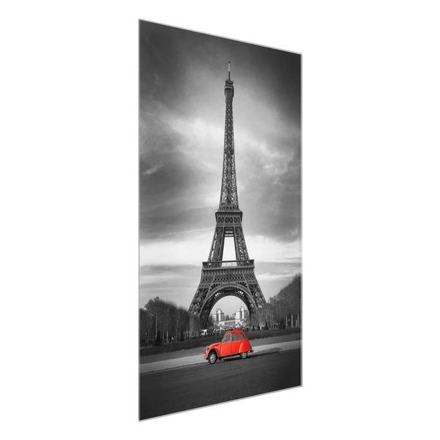 Quadros em vidro em preto e branco Spot On Paris