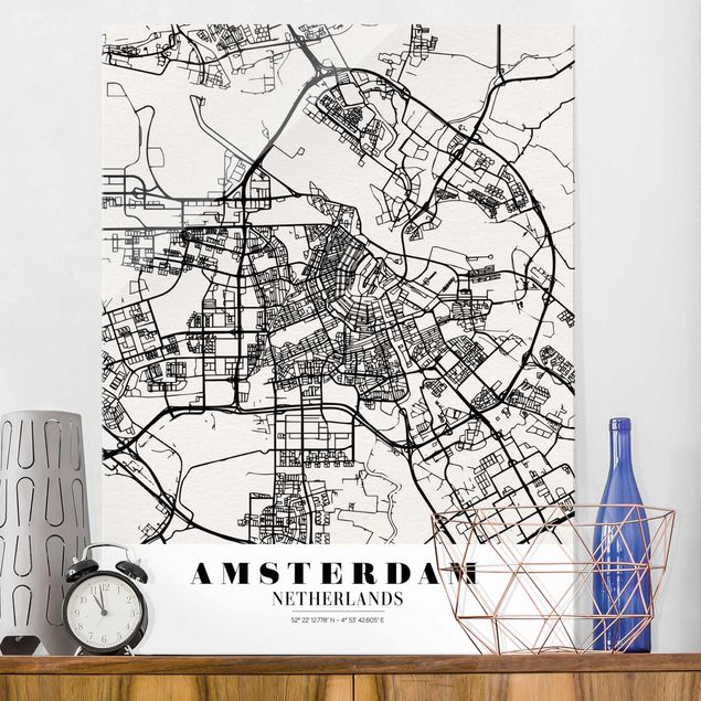 decoraçoes cozinha Amsterdam City Map - Classic