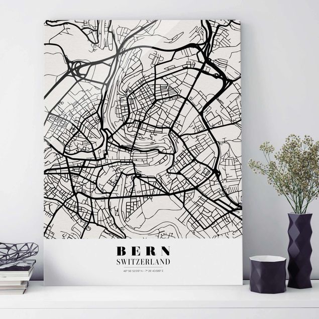 decoraçao cozinha Bern City Map - Classical