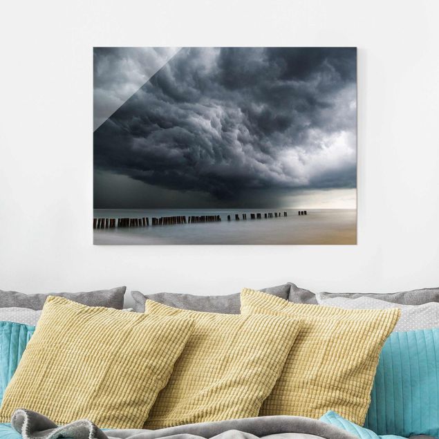 decoraçao cozinha Storm Clouds Over The Baltic Sea