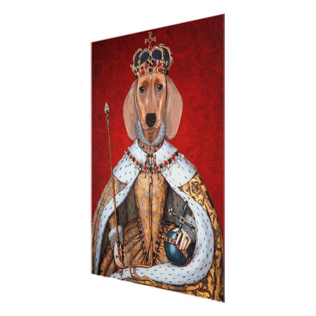 decoração quadros Animal Portrait - Dachshund Queen