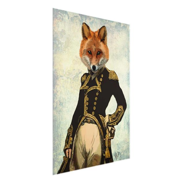 Quadros retro Animal Portrait - Fox Admiral