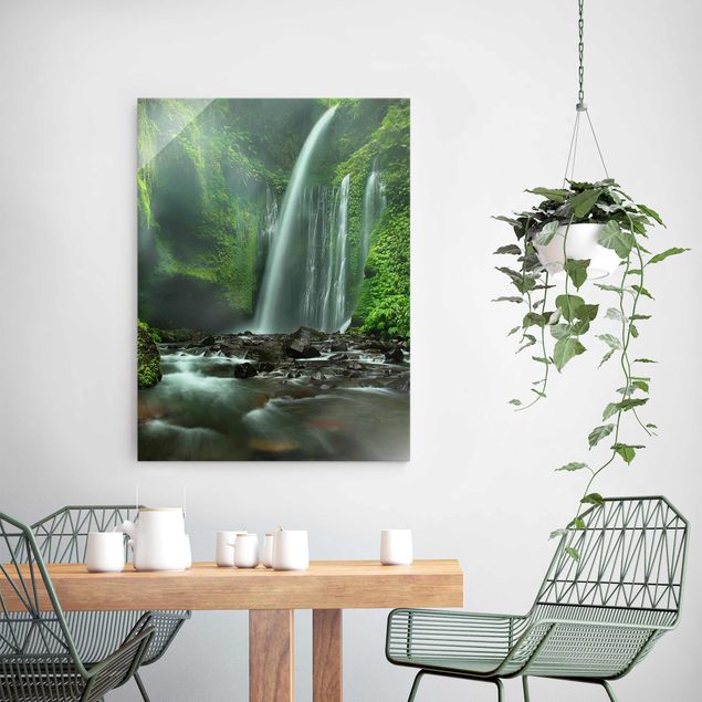 quadro com árvore Tropical Waterfall