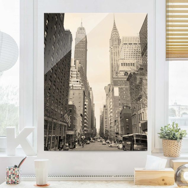 Quadros em vidro Nova Iorque USA Postcard