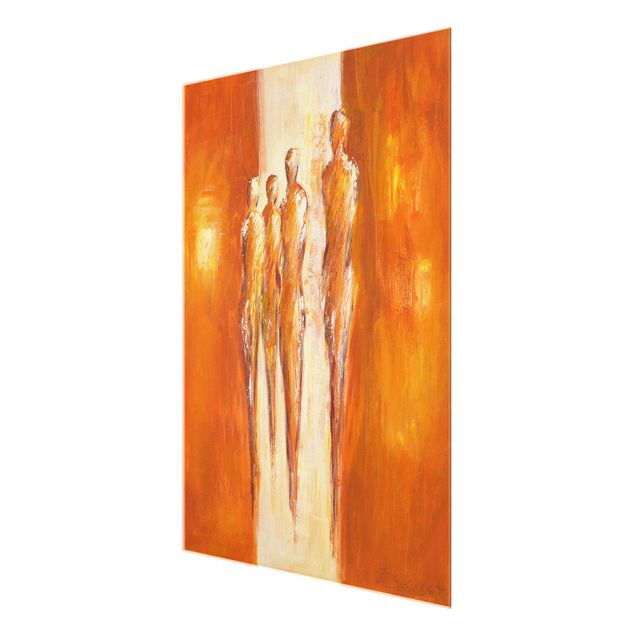 quadros para parede Petra Schüßler - Four Figures In Orange 02
