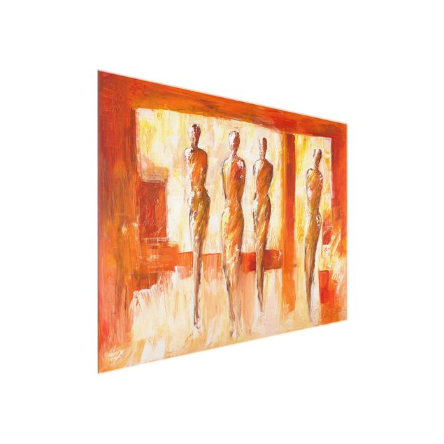 quadros abstratos para sala Petra Schüßler - Four Figures In Orange