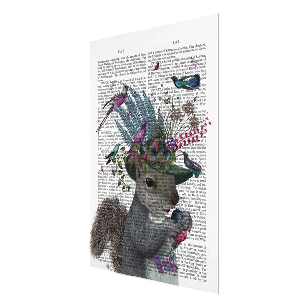 quadros para parede Fowler - Squirrel With Acorns