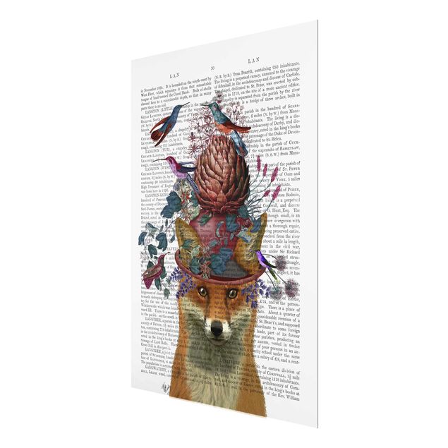 decoração quadros Fowler - Fox With Artichoke