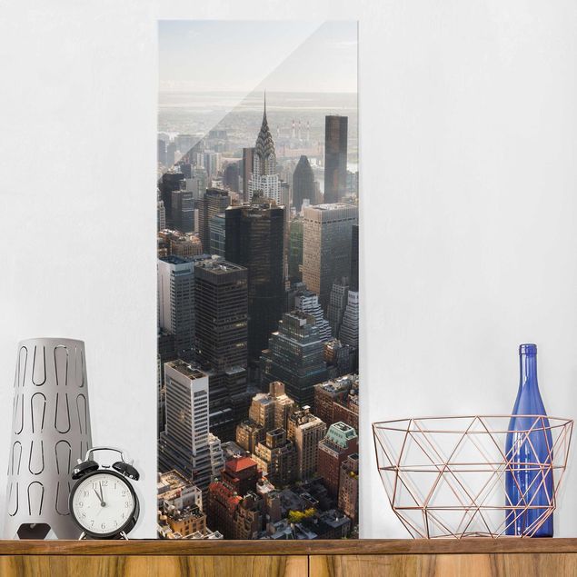 Quadros em vidro Nova Iorque From the Empire State Building Upper Manhattan NY
