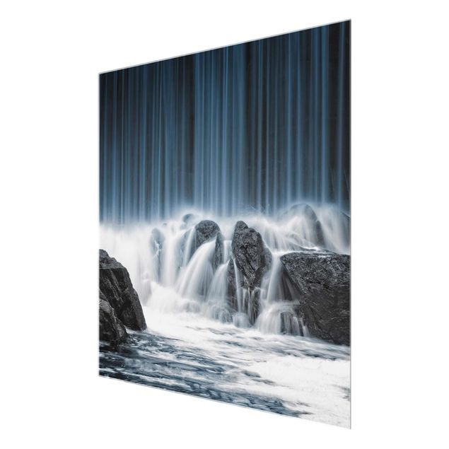 quadros modernos para quarto de casal Waterfall In Finland