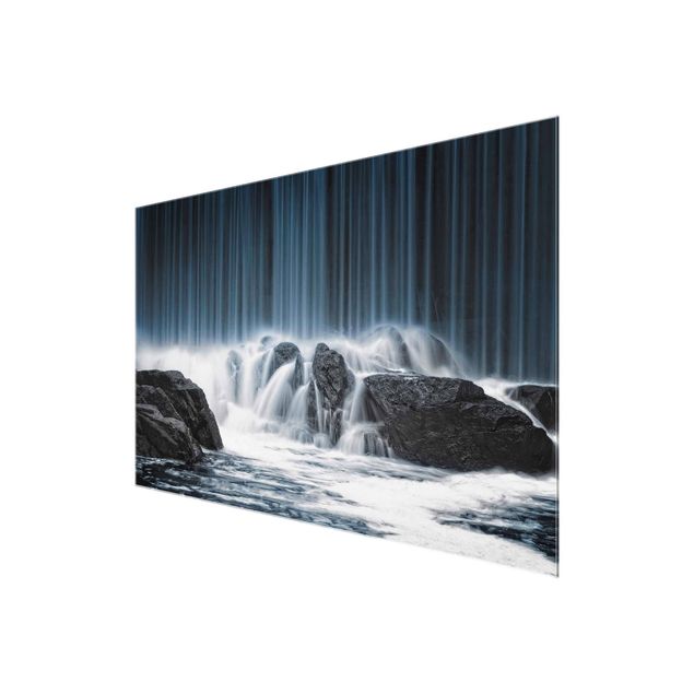 quadros modernos para quarto de casal Waterfall In Finland