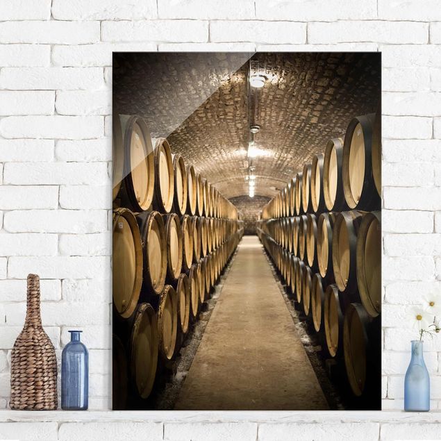 decoraçao para parede de cozinha Wine cellar