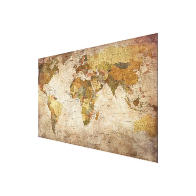 quadros para parede World map