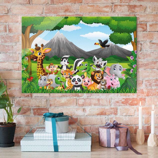 decoração para quartos infantis Wild Jungle Animals