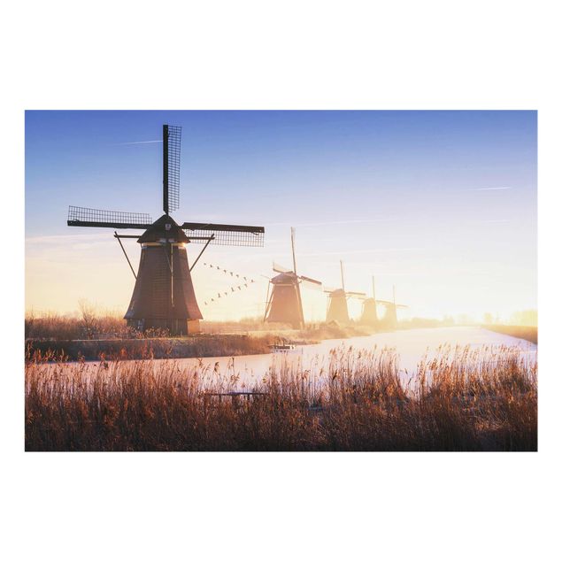 Quadros decorativos Windmills Of Kinderdijk