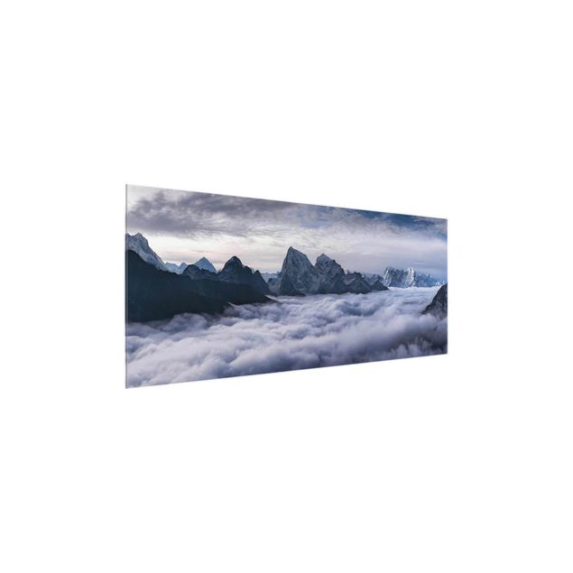 quadro com paisagens Sea Of ​​Clouds In The Himalayas