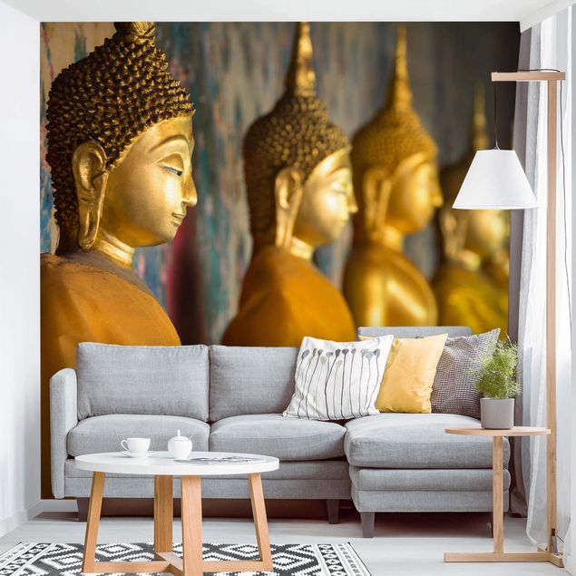 papel de parede com dourado Golden Buddha Statue