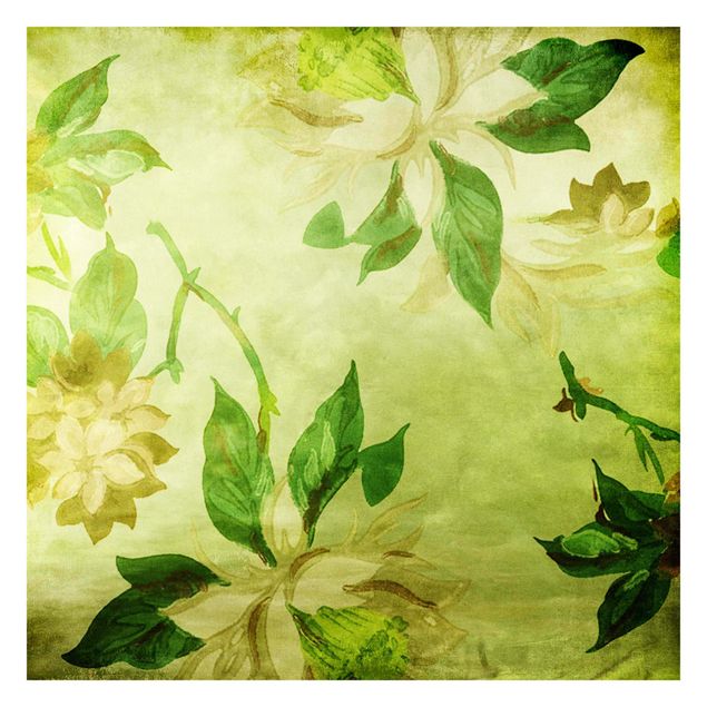 Mural de parede Green Blossoms