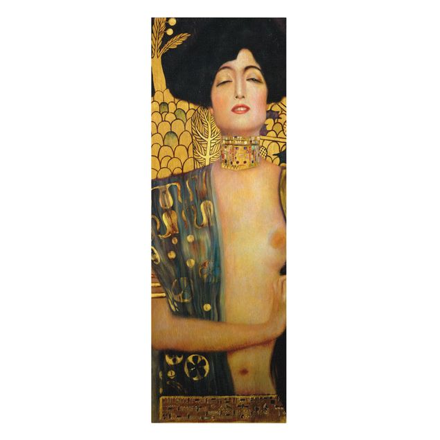 Telas decorativas réplicas de quadros famosos Gustav Klimt - Judith I