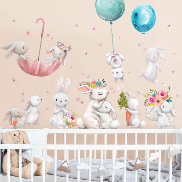 Decoração para quarto infantil Hare family