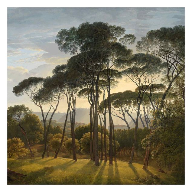 Mural de parede Hendrik Voogd Landscape With Trees In Oil