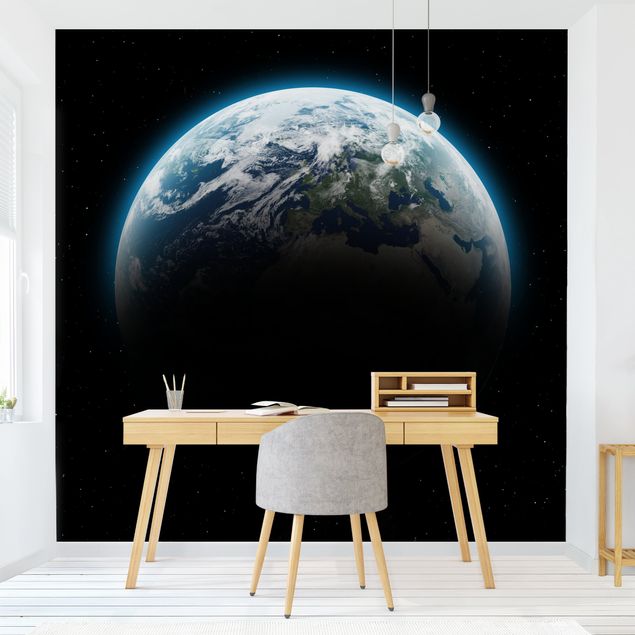 Papel de parede céu Illuminated Planet Earth