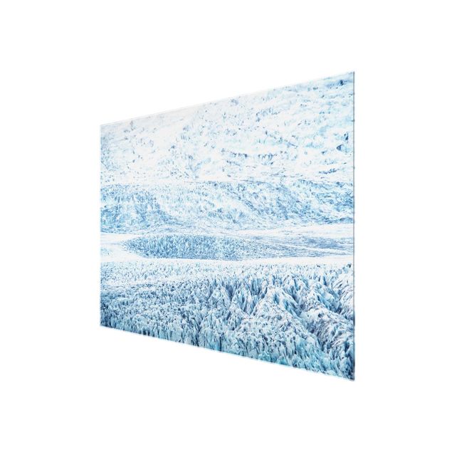 quadro em tons de azul Icelandic Glacier Pattern