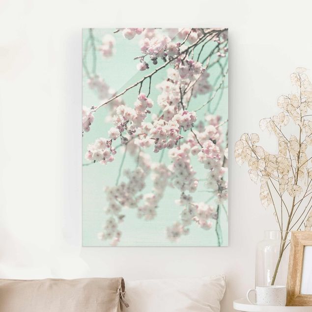 decoraçoes cozinha Dancing Cherry Blossoms On Canvas