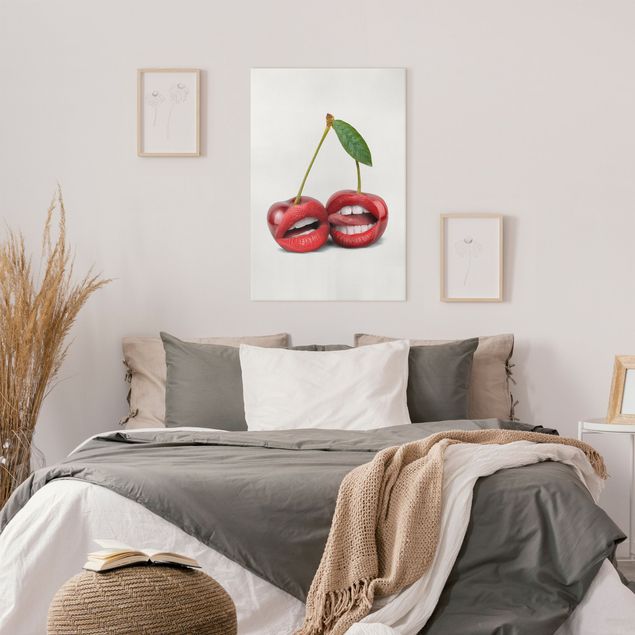 Telas decorativas réplicas de quadros famosos Cherry Lips