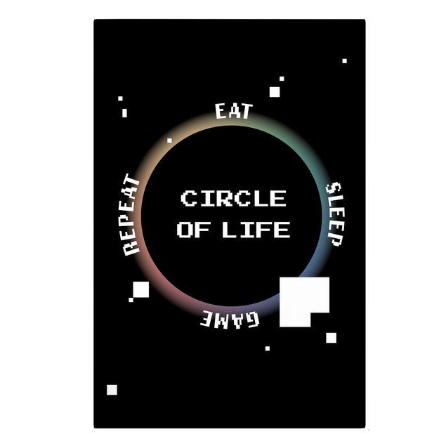 Quadros decorativos Classical Video Game Circle Of Life