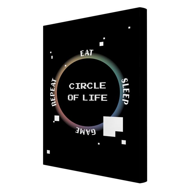 Telas decorativas Classical Video Game Circle Of Life