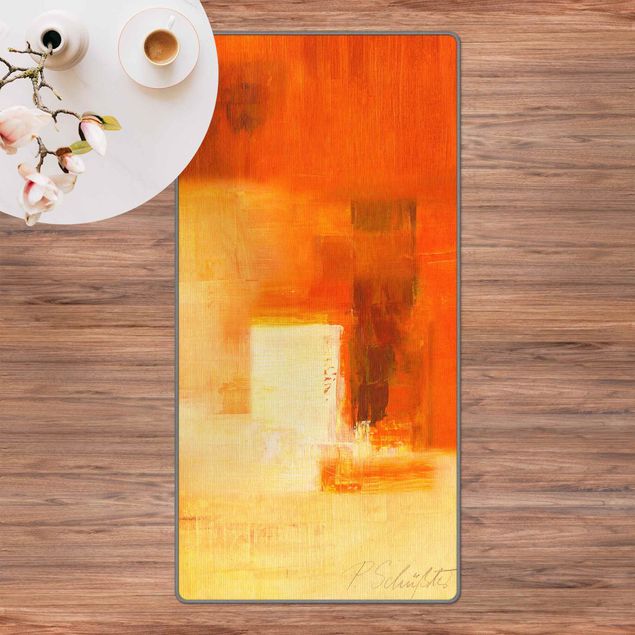 Tapetes laranja Composition In Orange And Brown 03