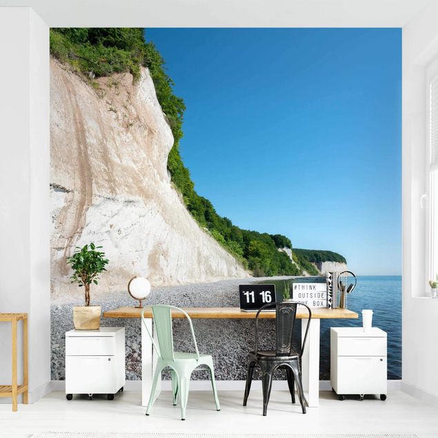 papel de parede para quarto de casal moderno Chalk Cliffs Of Rügen